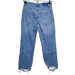 Abercrombie & Fitch Ankle Straight Ultra High Rise Jeans Size 26 Blue Minimalist thumbnail 3