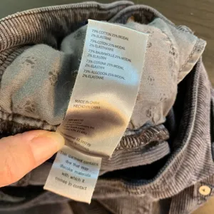 Pilcro and the Letterpress Women Gray Corduroy Straight Leg Pants 30 Tall Preppy thumbnail 6