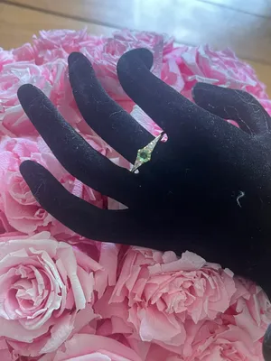 Green sapphire ring thumbnail 7