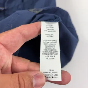 L.L. Bean Coat Womens Small Blue Nylon Hooded Anorak Zip Pockets Drawcord Waist thumbnail 7
