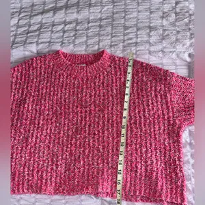 Sincerely Jules Pink Textured Knit Sweater XS thumbnail 3