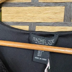Rachel Zoe Black Sequin Flower Detail Tank Top Size Small‎ thumbnail 4