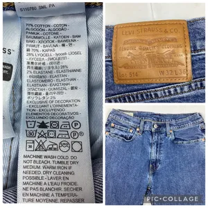Levi’s 514 Medium Wash Men’s Straight Leg Jeans 30 x 34 Fair Condition thumbnail 3