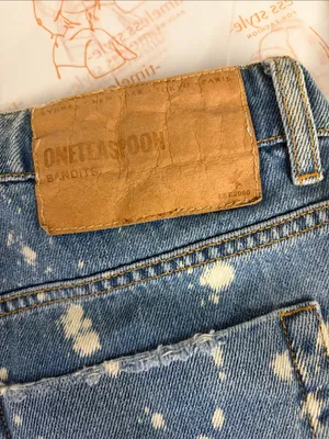 New One Teaspoon Sz 26 Bandits Blue Low Rise Cuffed Denim Beach Jean shorts thumbnail 5