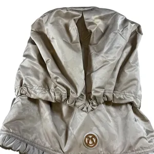 Lululemon Floral Drawstring Gym Tote Bag Taupe Champagne Rose Gold Logo *FLAWED* thumbnail 3