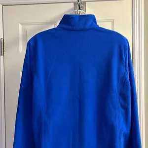 Land’s End Royal Blue 1/4 Zip Long Sleeve Mock Neck Fleece Pullover-Lrg/P 14-16 thumbnail 10