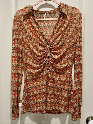 Free People Lucky Shirtee Psychedelic Size Medium thumbnail 2