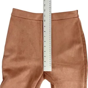L'Atiste By Amy Light Brown‎ Taupe Faux Suede Crop Tube Top Pants Set Size Small thumbnail 4