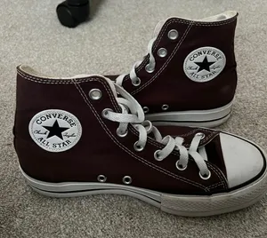 Converse Dark Brown High Top Platform thumbnail 1