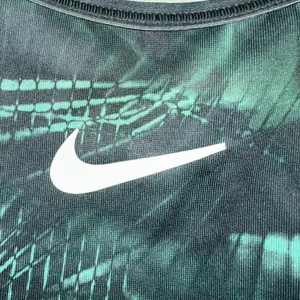 Nike Dri Fit Green Print Racerback Sports Bra Small Medium Support‎ thumbnail 4