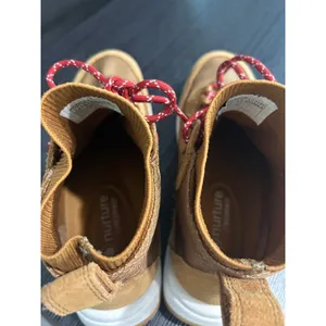 Nurture Elias Sneaker Boots Tan Suede Red Lace Gorpcore Hiking Womens 7.5 thumbnail 6