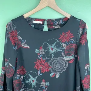 Maurices Floral Print Shift Dress Cold Shoulder size XS thumbnail 5