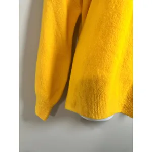 Whistles Yellow Oversized Funnel Neck Knit Wool‎ Blend Sweater M 2260969 thumbnail 4