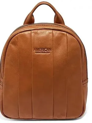 American Leather Co Cognac/Brown Mini Backpack Tan thumbnail 1