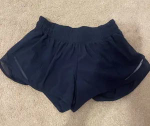 Navy Lululemon Hotty Hot Shorts 2.5" thumbnail 1