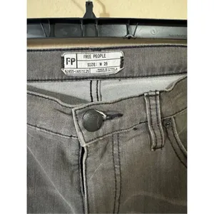 Free People stretchy gray wash jeans thumbnail 3
