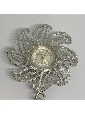 Vintage Darlin Swiss 17 jewels incabloc mechanical pendant watch chain works thumbnail 2