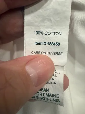 L.L.Bean white turtle neck size xlarge . thumbnail 5