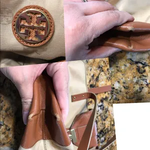 Tory Burch Penn Mini Tote Bag, Mid Camel thumbnail 7