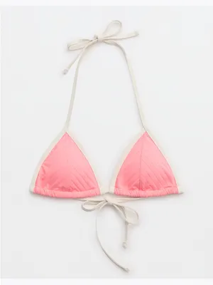 Aerie wide rib string triangle bikini top thumbnail 1