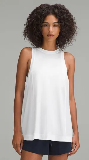 NWT lululemon athletica Relaxed Crewneck Long Cotton Tank Top Small thumbnail 1