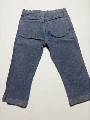 Abercrombie & Fitch Women’s Size 4 Blue Cropped Capri Pants Cotton Stretch thumbnail 5