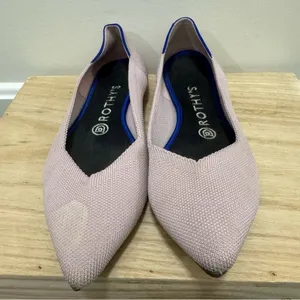 Rothy's The Point‎ Petal Pink Blush Pointed Toe Ballet Flats 8.5 thumbnail 3