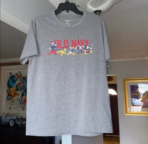 Old Navy x Disney Collab Gray Cartoon Graphic Tee Sz M thumbnail 5