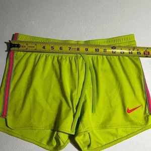 NIKE womens dri fit training running athletic shorts avocado green size xs thumbnail 5