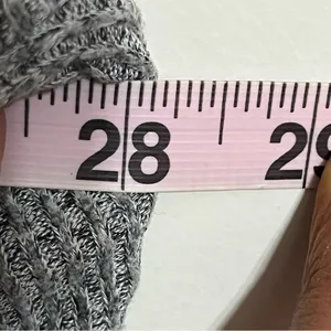 Aerie Womens Large Gray Ribbed‎ Turtleneck Sweater Oversized Pullover Top thumbnail 8