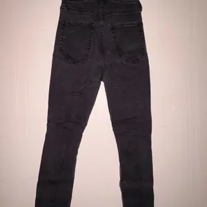 Aeropostale Washed Black Skinny Jeans with Knee Distress thumbnail 2