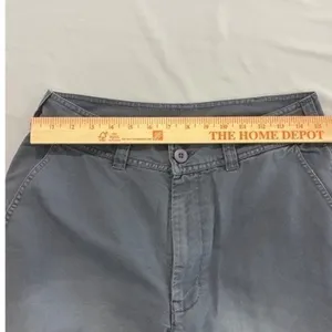 Free People Cleo Washed Chino‎ Pants Gray Roll Tab Hem Size 6 Small thumbnail 7