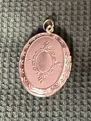 Vintage Rose Gold Oval Locket Pendant - Women's Jewelry thumbnail 1
