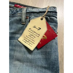 Seven7 Jeans Womens 16 Blue Denim Bootcut High Rise Whiskered Outdoors thumbnail 4