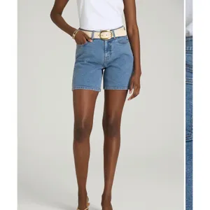 American Tall Women High Waisted Stretch Denim Shorts Normcore Coastal Casual thumbnail 2