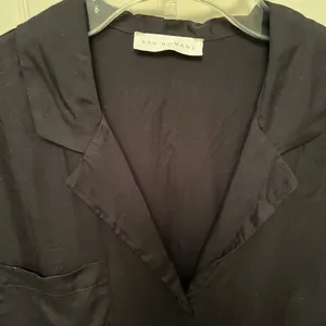 Neu Nomads Women's Casual Black Satin Feel Three Pocket Relaxed Blazer‎ Size XS thumbnail 2
