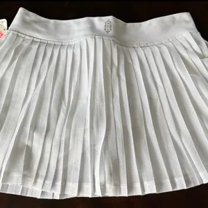 Free people Chic White Pleated Skater Skirt thumbnail 2