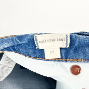MADEWELL Cali Demi-Boot Button Fly Flare Leg Ripped Denim Jeans 25 Preppy Casual thumbnail 5