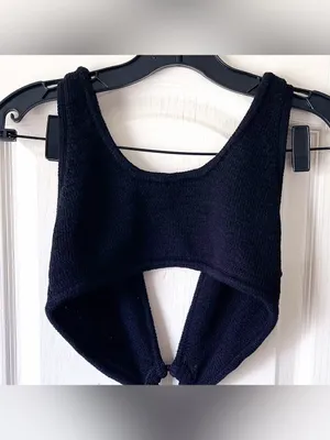 Cult Gaia Mert Knit Cutout Midi‎ Dress Black Medium EUC thumbnail 7