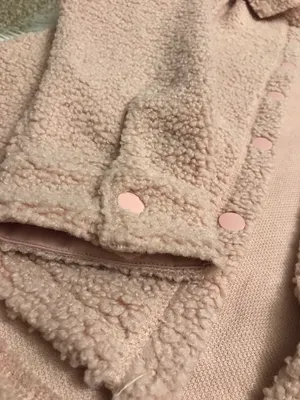 Boutique NWT Pink Petals Los Angeles light Pink sherpa coat jacket thumbnail 6