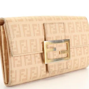 Fendi Zucchino FF Logo Long Wallet or clutch thumbnail 4