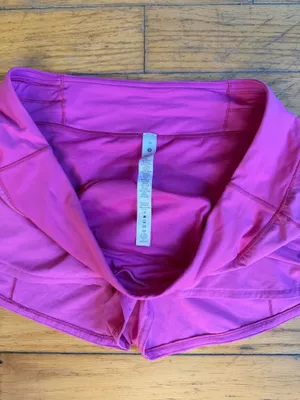 Pink Lululemon Shorts 2.5" Hotty Hot thumbnail 2