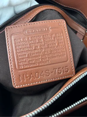 Vintage Coach Hamptons Leather Tote Bag 7515 Chestnut Brown Business Carryall thumbnail 8