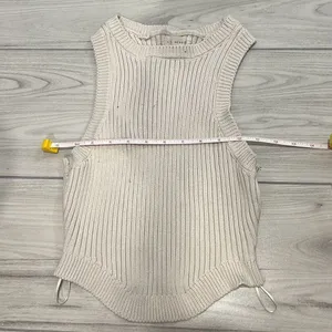 La hearts pacsun crème/white halter knit tank top Size small‎ thumbnail 4