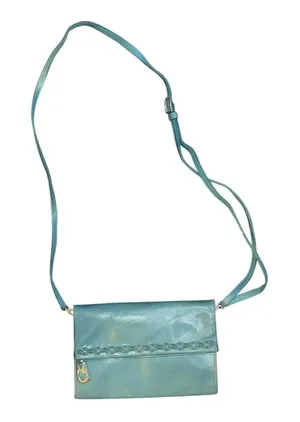 Brighton Turquoise Leather Purse Crossbody Western Cowboy 90s Wallet Vintage thumbnail 1