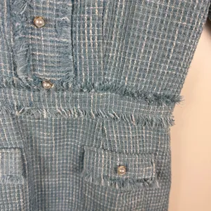 Ivy City Co‎ Claudia Dress Small Blue Tweed Old Money Classic Preppy Coquette thumbnail 3