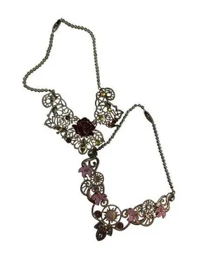 Disney Rapunzel Vintage-Inspired set of 2 missing beads - Golden Floral Necklace thumbnail 1