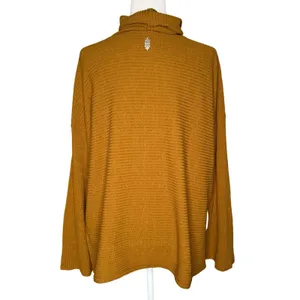 Free People Movement Can't Handle This Turtleneck Top Burnt Orange‎ XS thumbnail 6