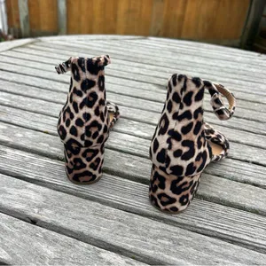 Steve Madden Women's Irenee Block-Heel Sandals size 6 cheetah‎ animal furry thumbnail 7