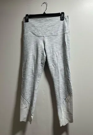 Lululemon Athletica Gray Leggings with Wide Waistband thumbnail 4